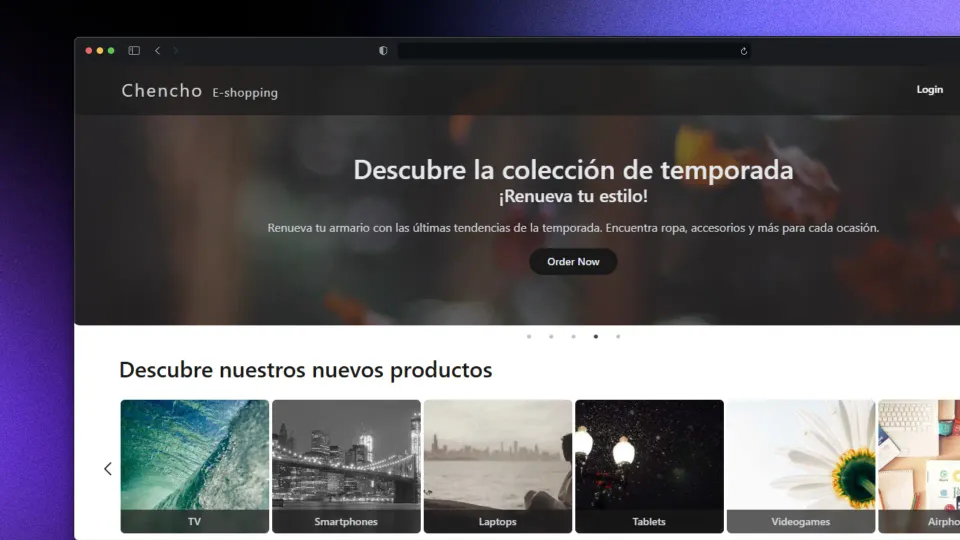 Screenshot of E-Commerce Platform UI