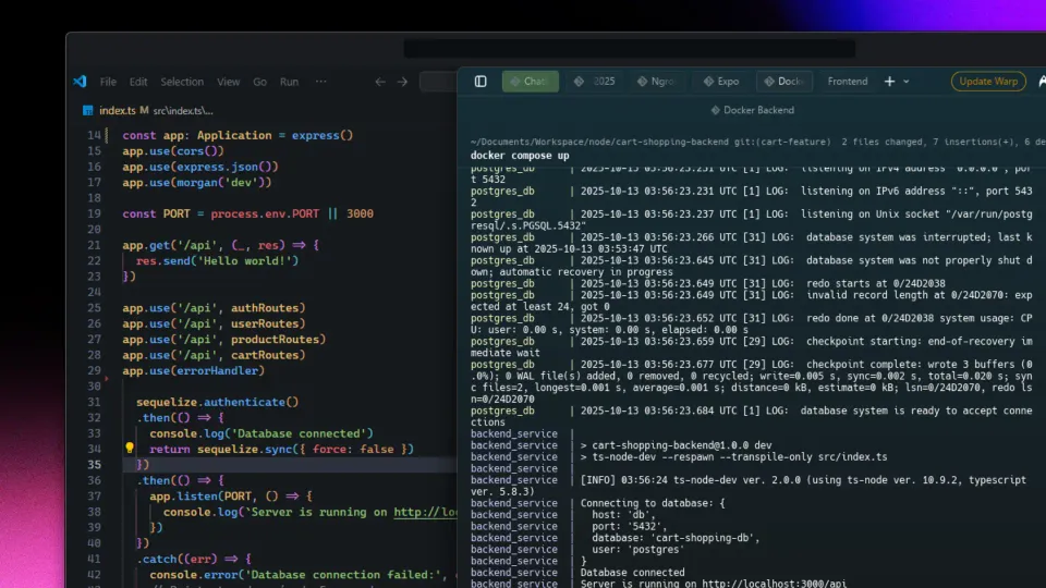 Screenshot of Cart Shopping - API